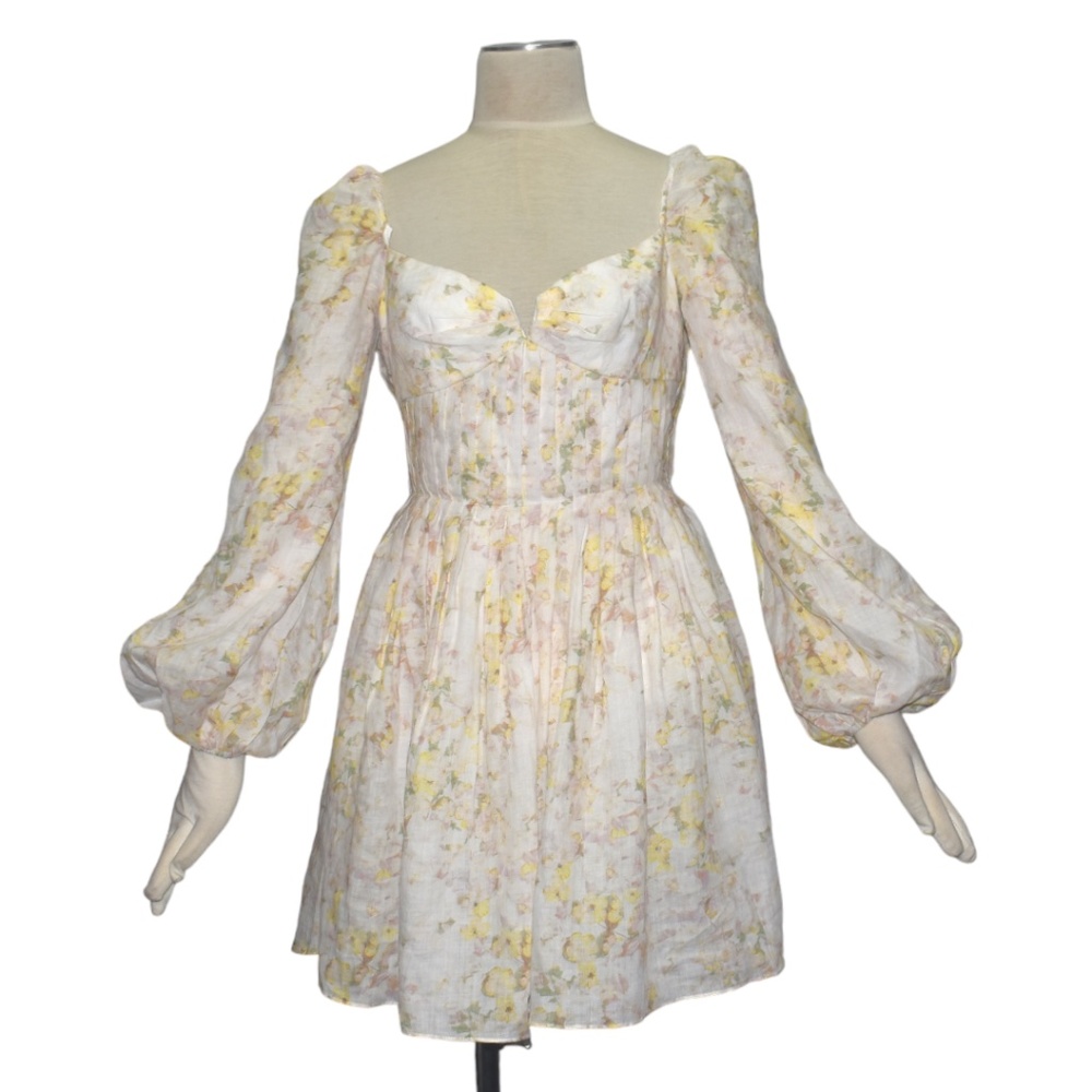 Sau Lee Floral Print Poppy Mini Dress 6